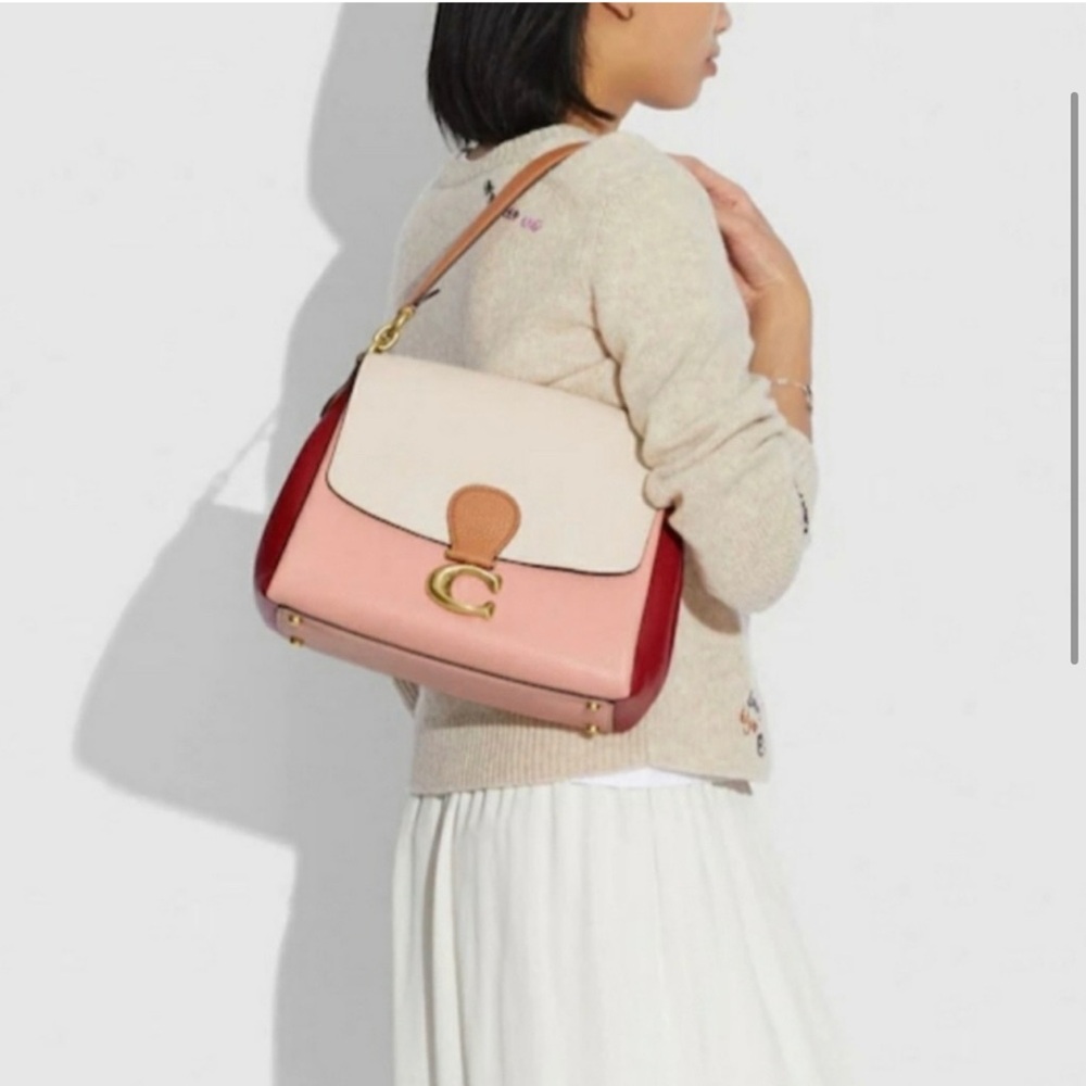 Coach color block purse. straps can be taken off I left both on so you can see - Picture 2 of 11